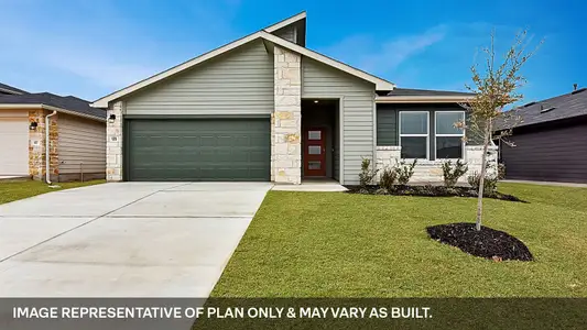 New construction Single-Family house 569 Globe Mallow Cir, Kyle, TX 78640 plan The Glendale - image