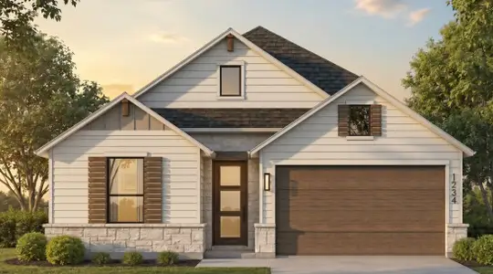 New construction Single-Family house 9309 Breeze Hill Dr, Austin, TX 78744 plan Matisse-SS - image