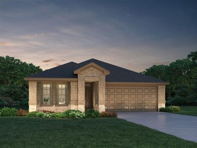 New construction Single-Family house 2502 Covered Wagon Drive, Crosby, TX 77532 The Briscoe (820)- photo 0