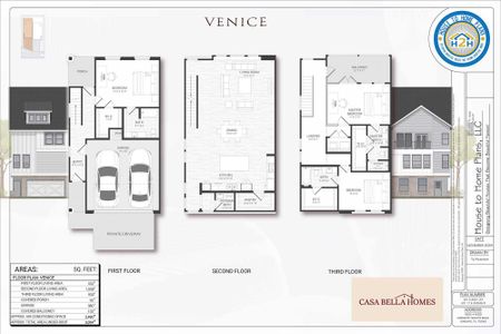 New construction Townhouse house 2126 Rowlett Rd, Garland, TX 75043 plan Venice - image