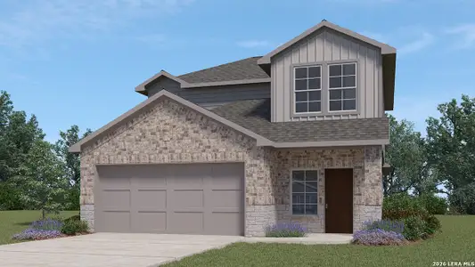 New construction Single-Family house 1548 Agave Cellar, New Braunfels, TX 78130 plan The Jasmine - image