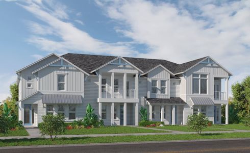 New construction Single-Family house 64 Owenlee Ct, Nocatee, FL 32081 plan Flagler - F - Townhome Series - image