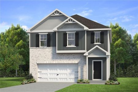 New construction Single-Family house 7 Camellia Dr, Fairburn, GA 30213 Layla II- photo 0