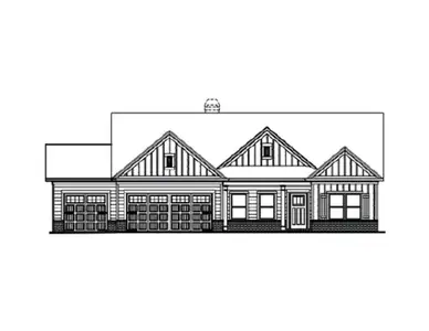 New construction Single-Family house 87 River Rdg Walk, Monroe, GA 30656 plan (GA) Everett A.3 3 Front Entry - image