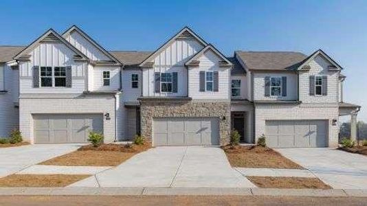 New construction Townhouse house 2457 Bayberry St, Acworth, GA 30101 Stratford- photo 0