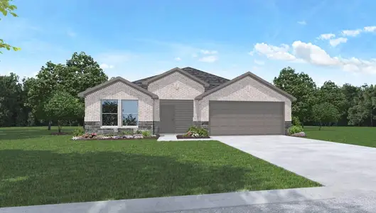 New construction Single-Family house 15892 Elegant Pine Lane, Magnolia, TX 77355 Denton- photo 0