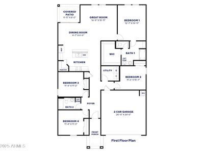 New construction Single-Family house 26169 W Nancy Ln, Buckeye, AZ 85326 plan Cali - image