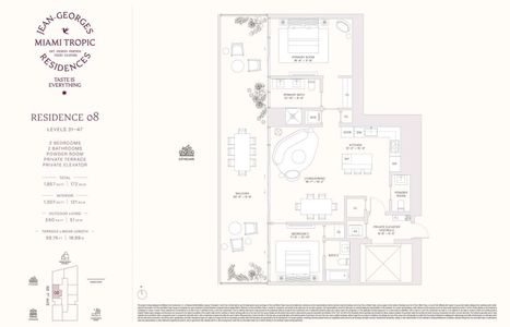 New construction Condo house 3501 Ne 1St Ave, Miami, FL 33137 plan Residences 08 - Levels 31-47 - image