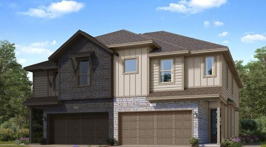 New construction Townhouse house 21231 Doubtful Canyon Dr, Cypress, TX 77433 Bagby II- photo 0