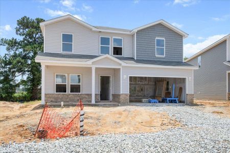 New construction Single-Family house 351 White Birch Lane, Angier, NC 27501 Brentwood- photo 0