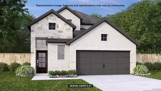 New construction Single-Family house 228 Alpine Lks, New Braunfels, TX 78130 plan 2392W - image