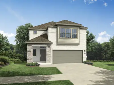 New construction Single-Family house 190 Hornet St, Elgin, TX 78621 plan Oak | Trinity Ranch - image