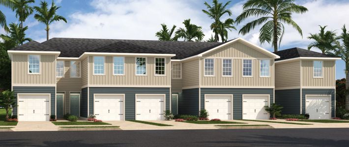 New construction Townhouse house 7189 Luminary Lane, Jacksonville, FL 32210 Flamingo- photo 0