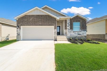 New construction Single-Family house 218 Alta Vista Ter, Seguin, TX 78155 Thayer- photo 0