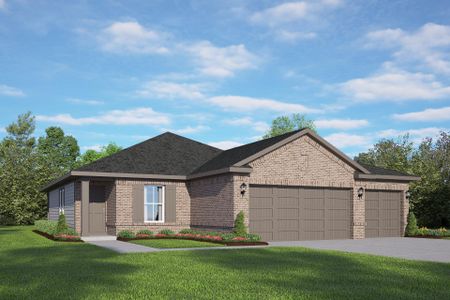 New construction Single-Family house 115 Sabinal Ln, Dayton, TX 77535 plan The Costa A with 3-Car Garage - image