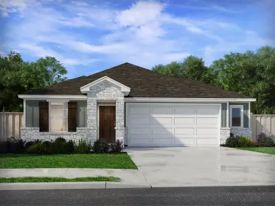 New construction Single-Family house 150 Basalt Bnd, Kyle, TX 78640 plan The Hughes (841) - image