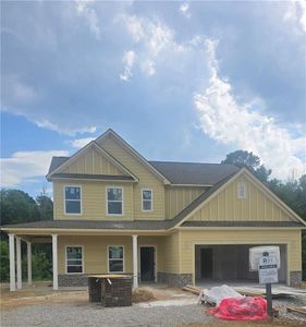 New construction Single-Family house 130 Harmony Farms Orch, Eatonton, GA 31024 plan (GA)Hunter A 2 Front Entry - image