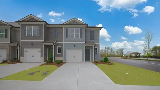 New construction Townhouse house 2031 Roseleigh Dr, Douglasville, GA 30134 plan Pearson II - image