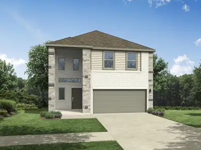 New construction Single-Family house 1108 Universal Dr, Hutto, TX 78634 plan Oak | Prairie Winds - image