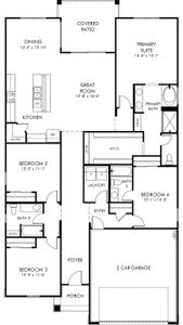 New construction Single-Family house 8455 W Saratoga Wy, Florence, AZ 85132 plan Onyx - image