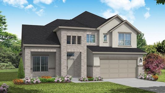 New construction Single-Family house 1501 Amanda Paige Dr, Georgetown, TX 78628 plan Brookshire - image