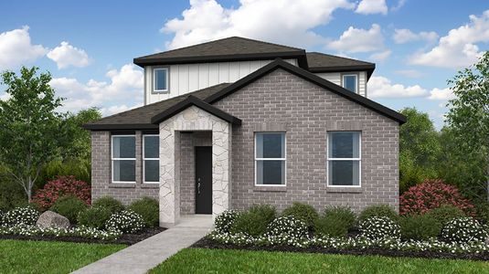 New construction Single-Family house 5916 Beverly Prairie Rd, Del Valle, TX 78617 plan Partridge - image