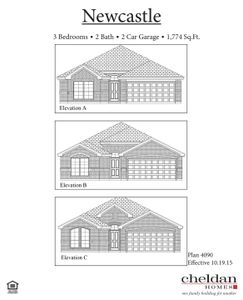 New construction Single-Family house 2461 Collinwood Ln, Keene, TX 76031 plan Newcastle - image