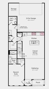 First Floor Plan - Structural options added include: gourmet kitchen and study