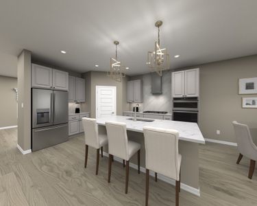 Spacious Kitchen with Work Island