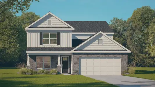 New construction Single-Family house 402 The Brus St, Gibsonville, NC 27249 plan Salem - image