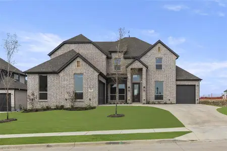 New construction Single-Family house 1021 Georgetown Pl, Prosper, TX 75078 Broadcrest FSW (w/Media or Optional 6th Bedroom)- photo 1 1