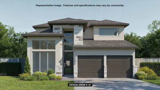 New construction Single-Family house 315 Prickly Poppy Lp, Kyle, TX 78640 plan 2593W - image