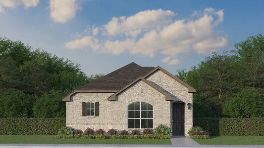 Plan 1452 Elevation A w/ Stone