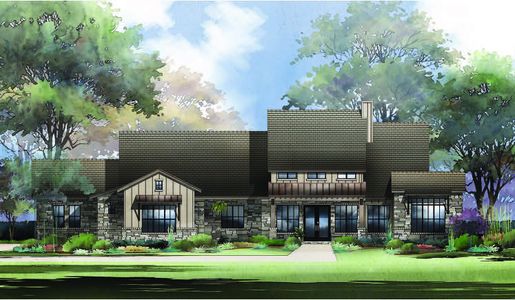 New construction Single-Family house 216 Bold Sundown, Liberty Hill, TX 78642 plan Midland - image