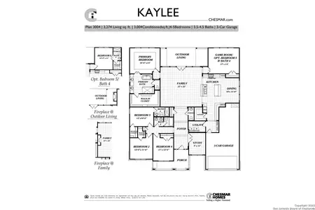 New construction Single-Family house 523 Corwin Spgs, Cibolo, TX 78108 Kaylee- photo 0