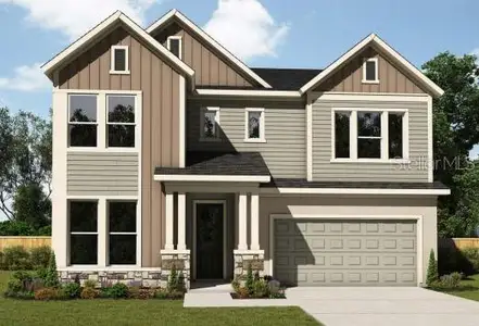New construction Single-Family house 16958 Cedar Valley Cir, Clermont, FL 34711 The Hillis- photo 0
