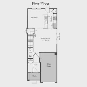 New construction Townhouse house 203 Carnaby Ln, Franklinton, NC 27525 plan Litchfield - image