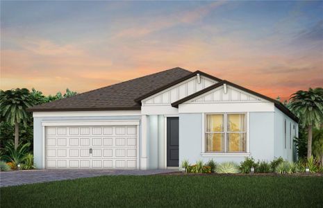 New construction Single-Family house 13719 Brookside Haven St, Riverview, FL 33578 Garnet- photo 0