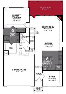 Beazer Homes The Villages of Hurricane Creek Berkshire Floorplan.