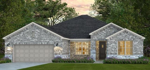 New construction Single-Family house 7742 Inspiration Dr, Fulshear, TX 77441 Stellar- photo 0