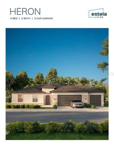 New construction Single-Family house 1 Smokehouse Pl, Palm Coast, FL 32164 plan The Heron - image