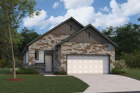 New construction Single-Family house 320 Milkwood Ter, Dripping Springs, TX 78620 Bourbon - Central Series- photo 0