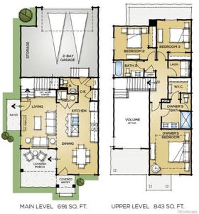 New construction Townhouse house 1232 S Algonquian St, Aurora, CO 80018 plan The Dundee - image 4