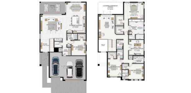 New construction Single-Family house 12874 Soaring Vw, Palm Beach Gardens, FL 33412 plan Lynx - image
