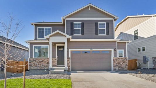 New construction Single-Family house 15909 Spruce Court, Thornton, CO 80602 BELLAMY- photo 0