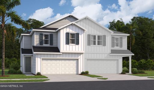 New construction Townhouse house 6019 Crossroads Station Drive, Jacksonville, FL 32205 Rosewood- photo 0