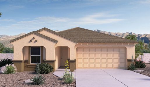 New construction Single-Family house 10074 N Cascalote Ln, Marana, AZ 85653 plan Easton - image