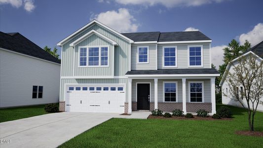 New construction Single-Family house 130 Alice Trace Pl, Angier, NC 27501 plan Russell - image