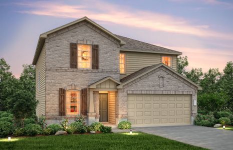 New construction Single-Family house 605 Sonterra Boulevard, Jarrell, TX 76537 Sandalwood- photo 0