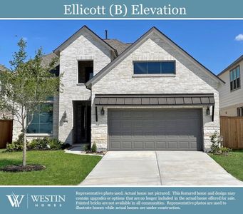 New construction Single-Family house 133 Basketflower Lane, Georgetown, TX 78628  The Ellicott- photo 0